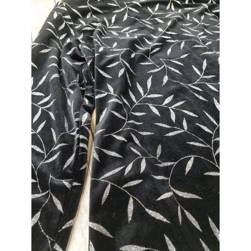 JBS Ltd Women’s Black Velvet Jacket Size 15 W Hippie Evening Wear Leaves B13 - Picture 11 of 12